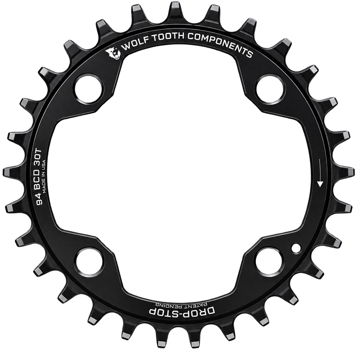 Wolf Tooth Drop-Stop A Chainring – 32T, SRAM 94mm BCD, 4-Bolt