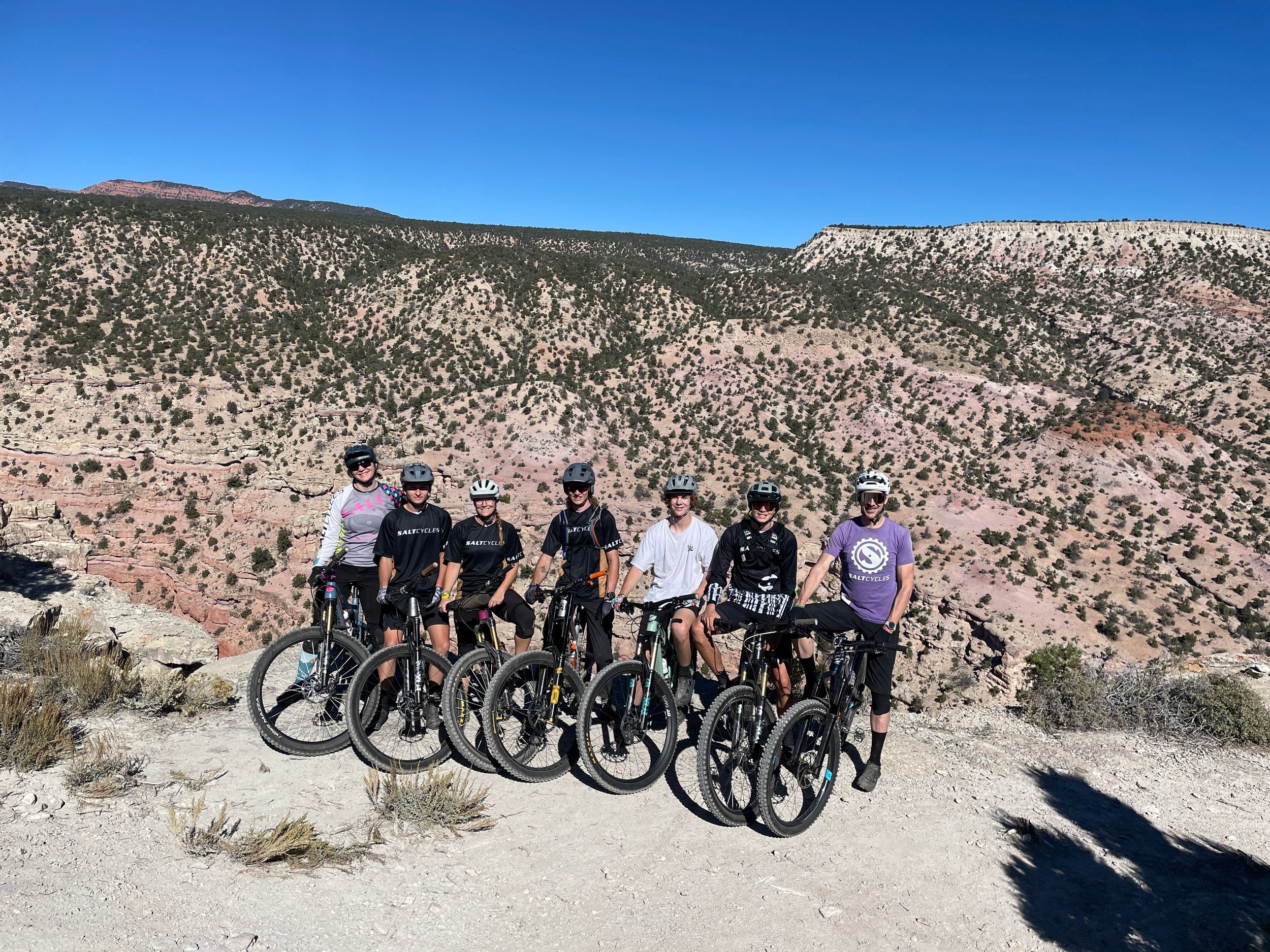 Salt Cycles team in the desert