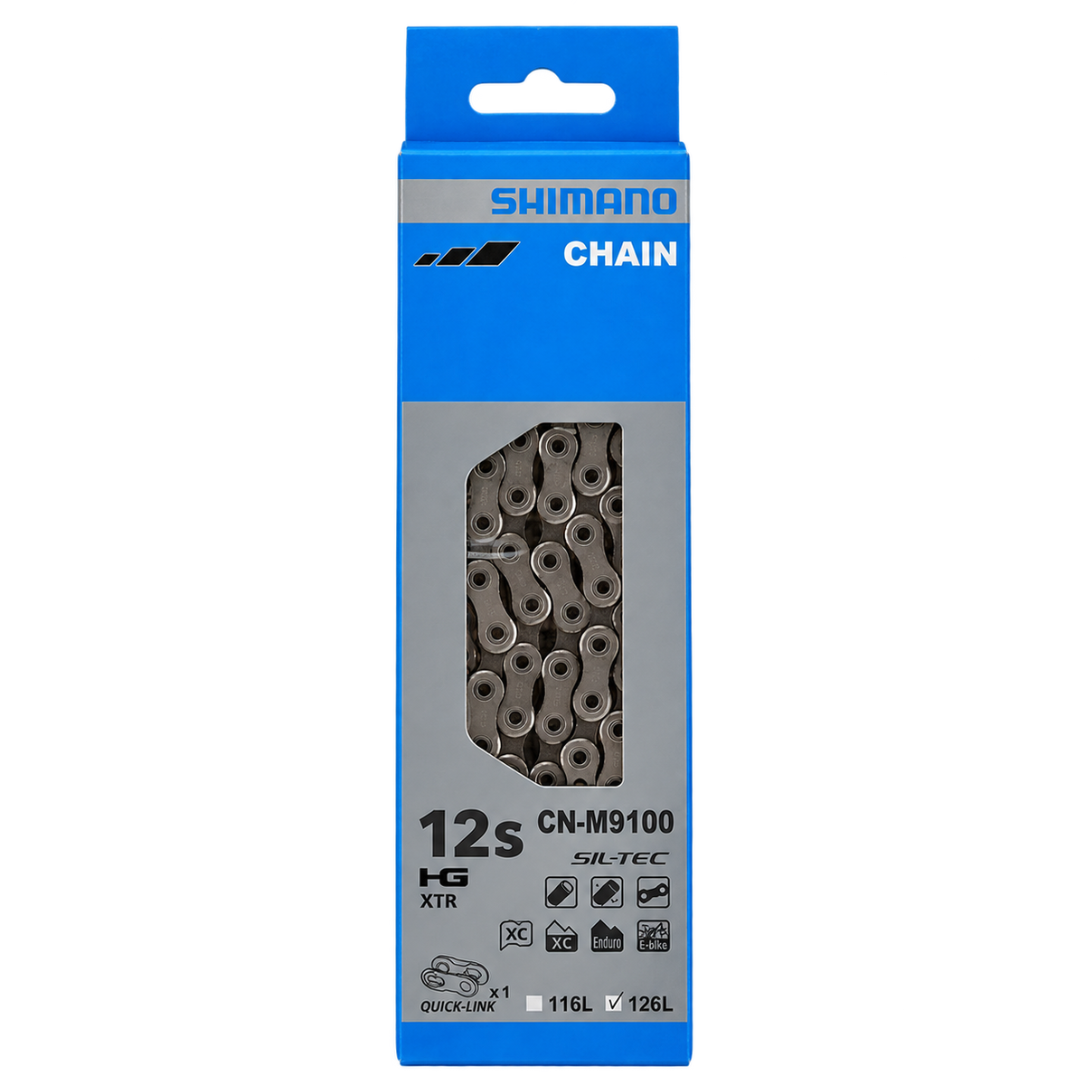 Shimano XTR/Dura Ace CN-M9100 Chain Silver 126 Links